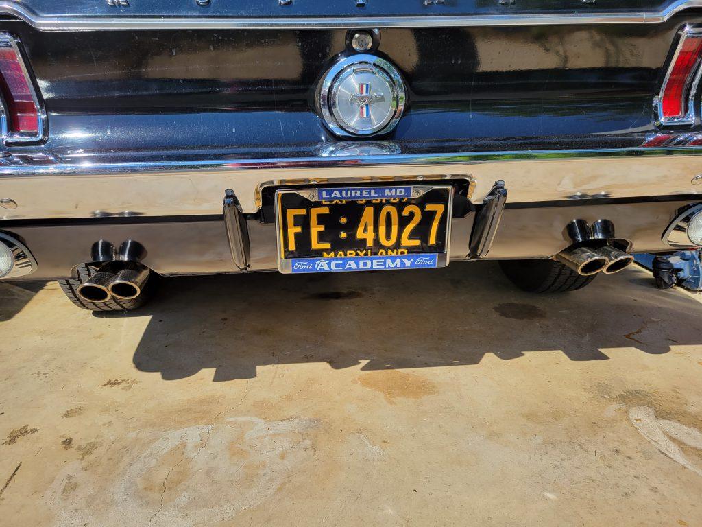 Vintage License Plate Frames | My 1967 Mustang Hardtop